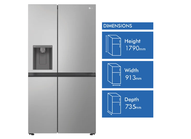 LG 635L Side By Side Refrigerator