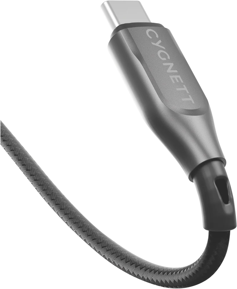 Cygnett USB 2.0 Armoured braided USB A USB C 2m Black