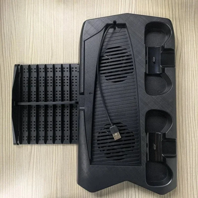 Multifunctional PS5 Charging Base Stand With Cooling Fan