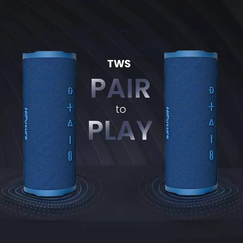 HiFuture Ripple 20W Portable Bluetooth Speaker (Blue)