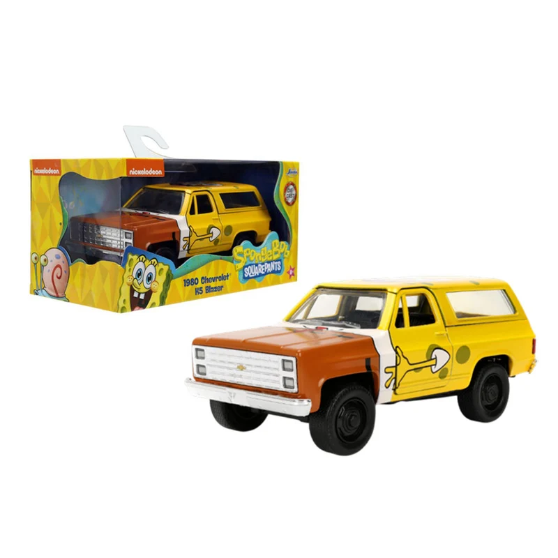 Jada 1:32 Scale Spongebob Squarepants 1980 Chevrolet K5 Blazer Diecast Model