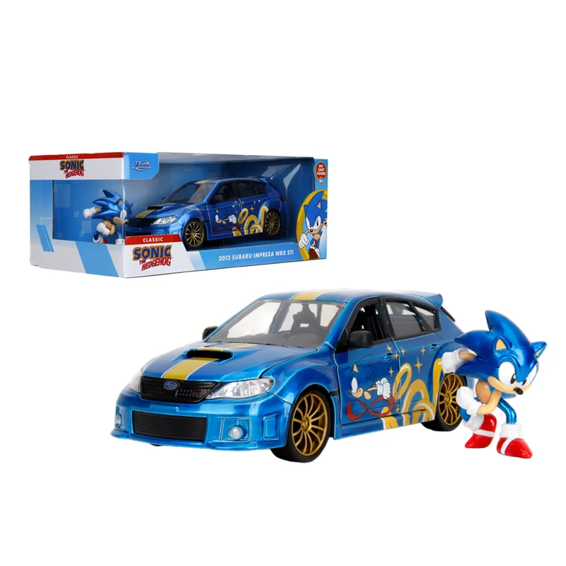 Jada 1:24 Scale 2012 Subaru Impreza WRX STI Diecast Vehicle With Sonic Figure