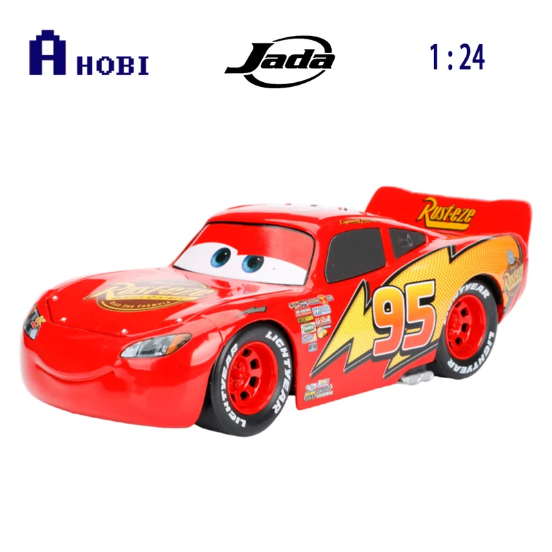 Jada 1:24 Scale Disney Pixar Cars Lightning McQueen Without Tire Rack Model