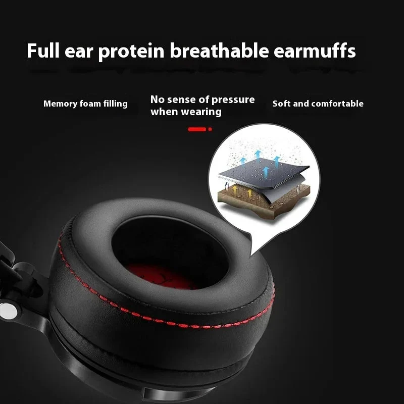 Three-Frequency Balanced Head-Mounted Over-Ear Wired Headphones