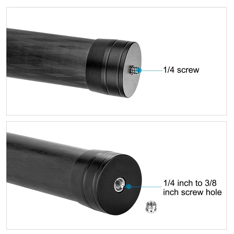 PULUZ 21 cm Kolfiber Förlängningsarm / Monopod Stick