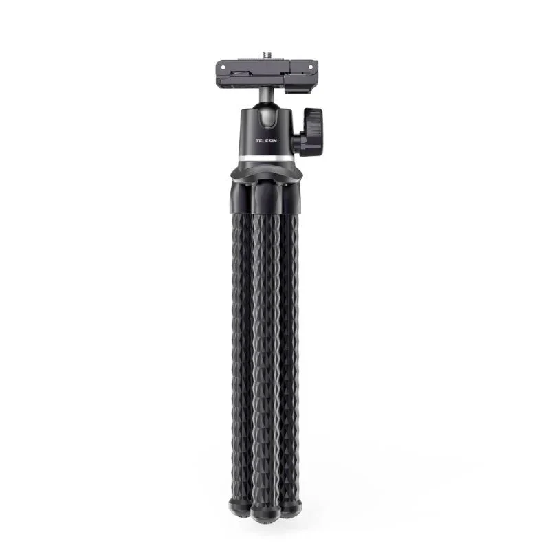 Telesin Tripod flexibelt 360 grader kulledshuvud 1/4" skruv / Mobilhållare / Tillbehörssko - Bläckfisk