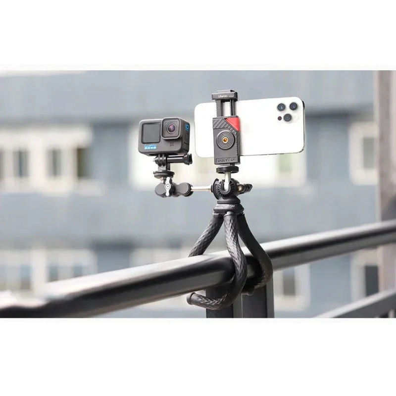 Ulanzi FT-01 Tripod flexibelt 360 grader kulledshuvud 1/4" skruv / Mobilhållare / Tillbehörssko - Bläckfisk