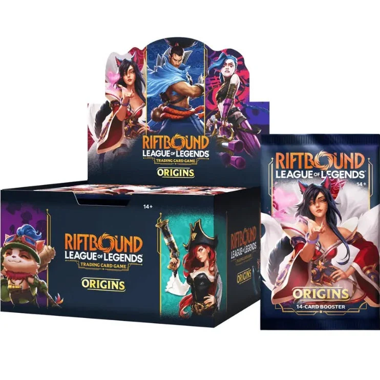 Riftbound League Of Legends Set One Origins Booster Box 24 Packs Trading Cards