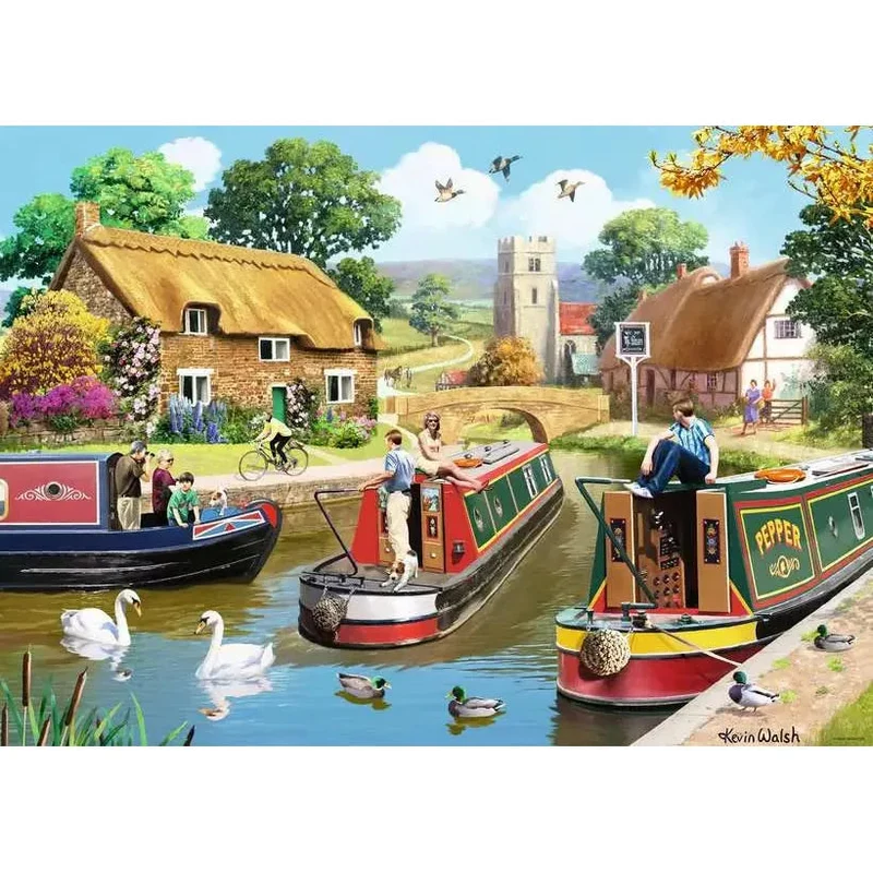 Ravensburger 1000pc A Busy Day on the Canal Puzzle