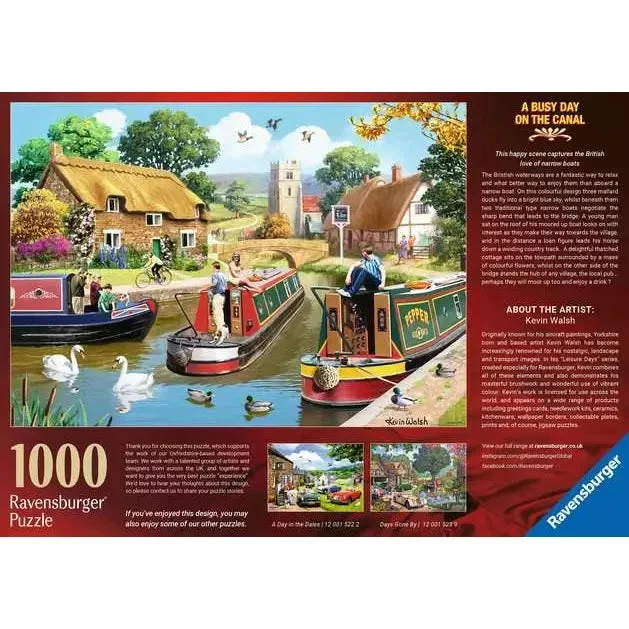 Ravensburger 1000pc A Busy Day on the Canal Puzzle