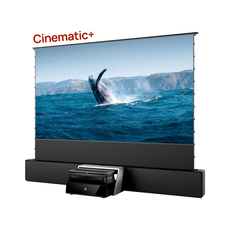 LTV-3000 Pro + 120'' Motorisierte Bodenleinwand + Station-Paket