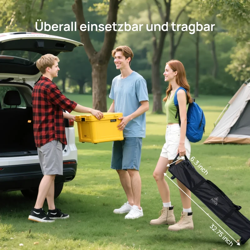 120''-200'' Awol Vision Tragbare faltbare Mattweiße Leinwand für den Außenbereich