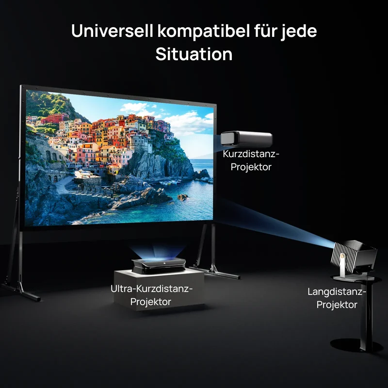 120''-200'' Awol Vision Tragbare faltbare Mattweiße Leinwand für den Außenbereich