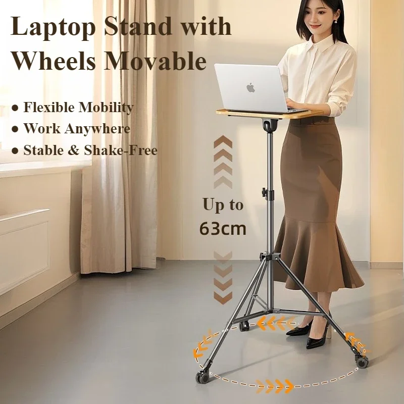 OatsBasf Solid Wood Adjustable Projector Laptop Stand