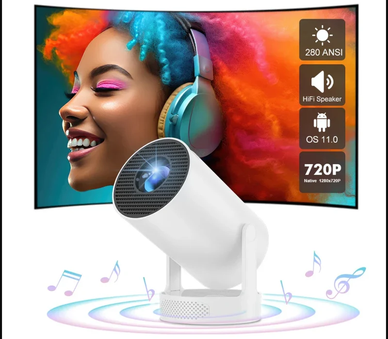 HY300 Pro Mini Smart Projector