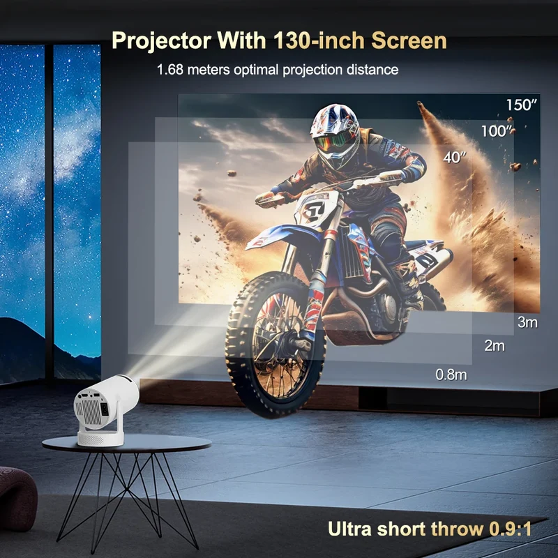 HY300 Pro Mini Smart Projector