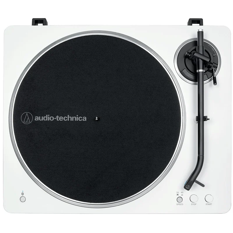 Audio-Technica LP70XBT Fully Automatic Bluetooth Turntable (White/Silver)