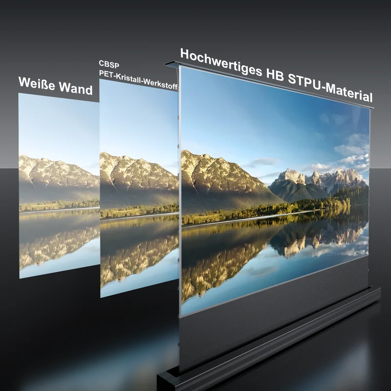100'' -130'' Motorisierte Bodenleinwand