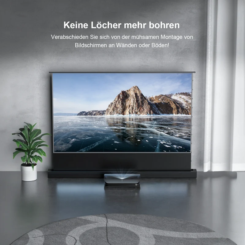100'' -130'' Motorisierte Bodenleinwand