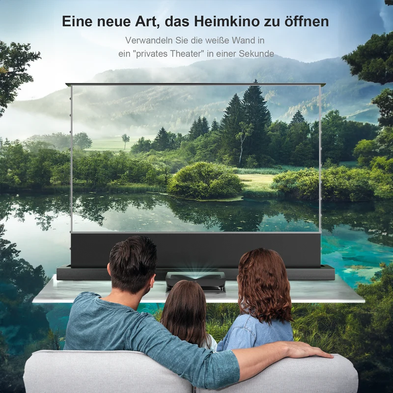 100'' -130'' Motorisierte Bodenleinwand