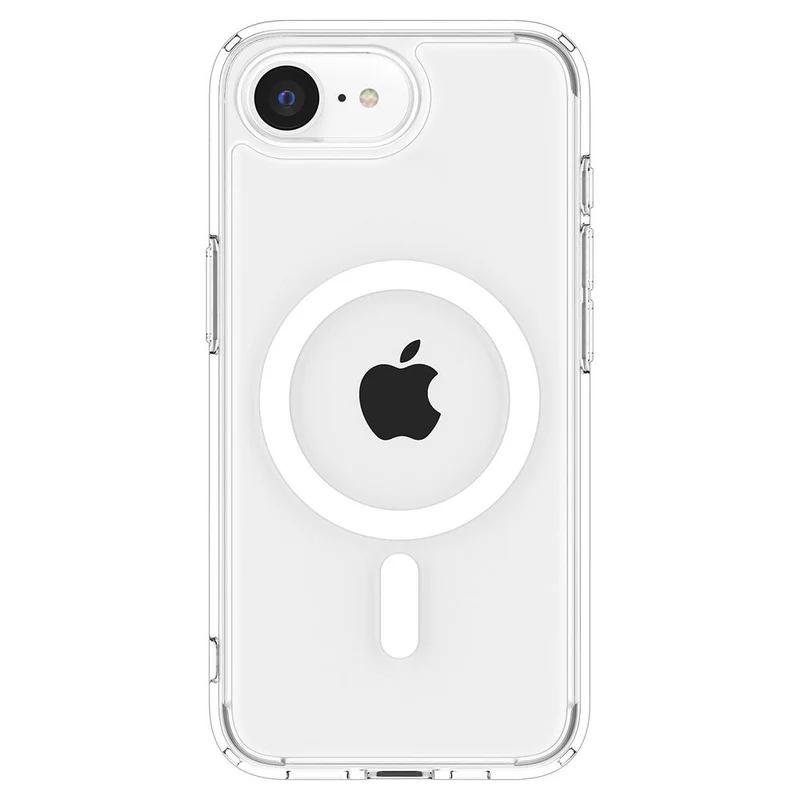 Spigen Apple iPhone 17e / 16e Ultra Hybrid (MagFit) Case (Clear Case / White Ring)