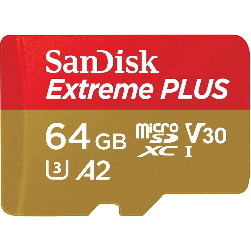 SanDisk Extreme PLUS microSDXC 64GB 200MB/s Memory Card