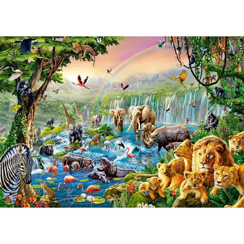 Castorland 500-Pieces Jungle River Puzzle