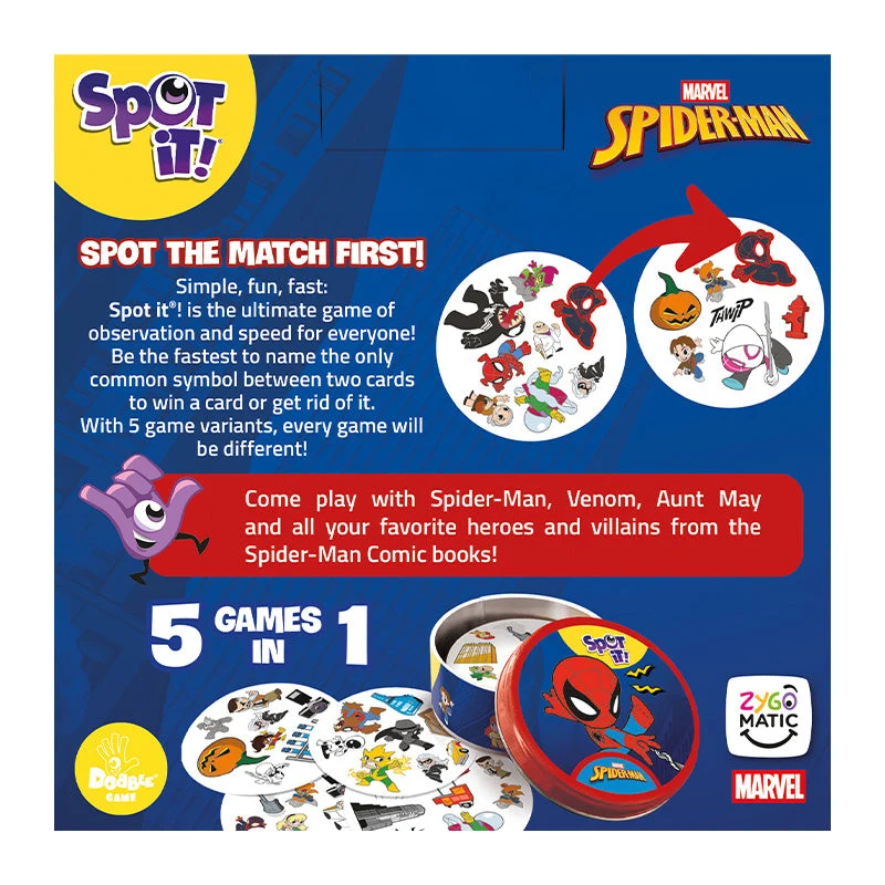 Blue Orange Games Spot It! Spiderman