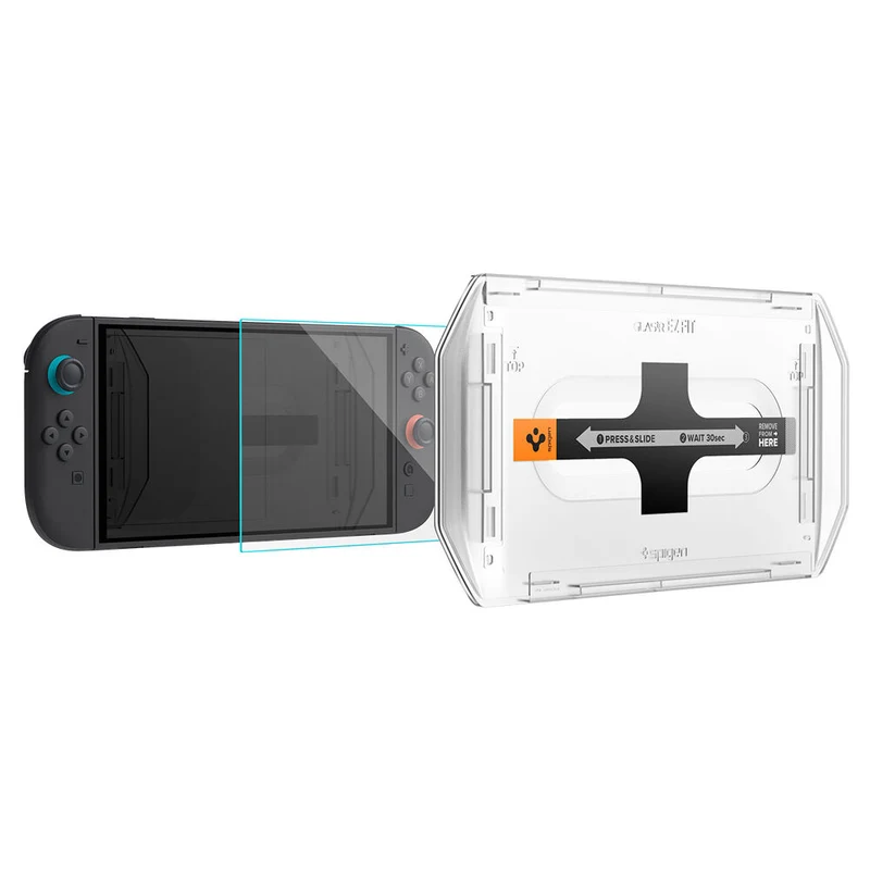 Spigen Nintendo Nintendo Switch 2 GLAS.tR EZ Fit 2PCS Video Game Accessories - Clear