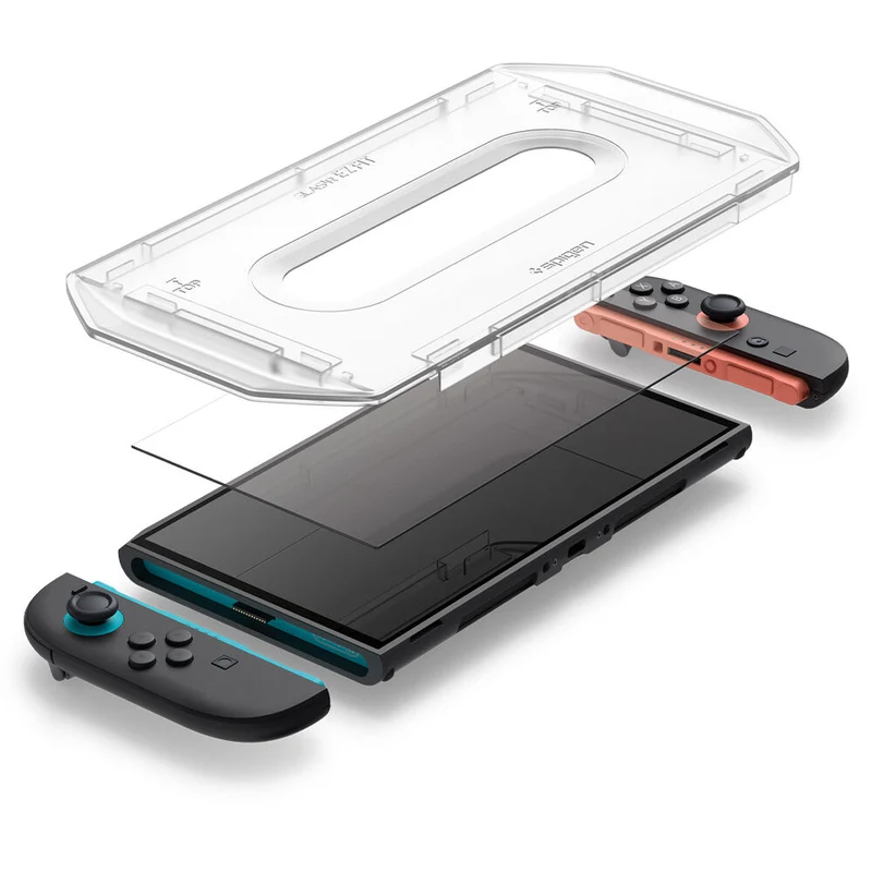 Spigen Nintendo Nintendo Switch 2 GLAS.tR EZ Fit 2PCS Video Game Accessories - Clear