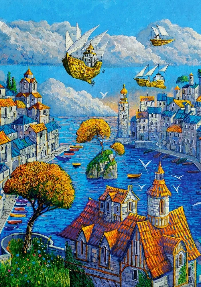 Castorland 500-Pieces The Port Puzzle