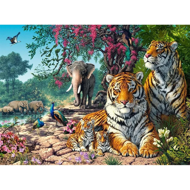 Castorland 3000-Pieces Tiger Sanctuary Puzzle