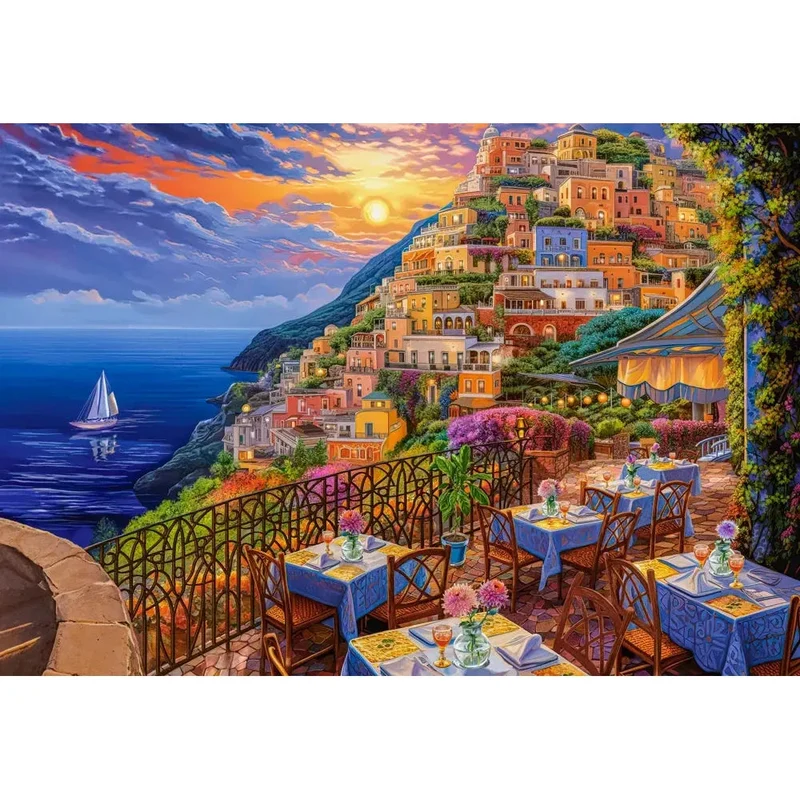 Castorland 1500-Pieces Romantic Positano Evening Puzzle