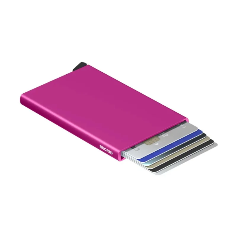 Secrid Cardprotector Compact RFID Aluminium Cards Wallet Fuchsia