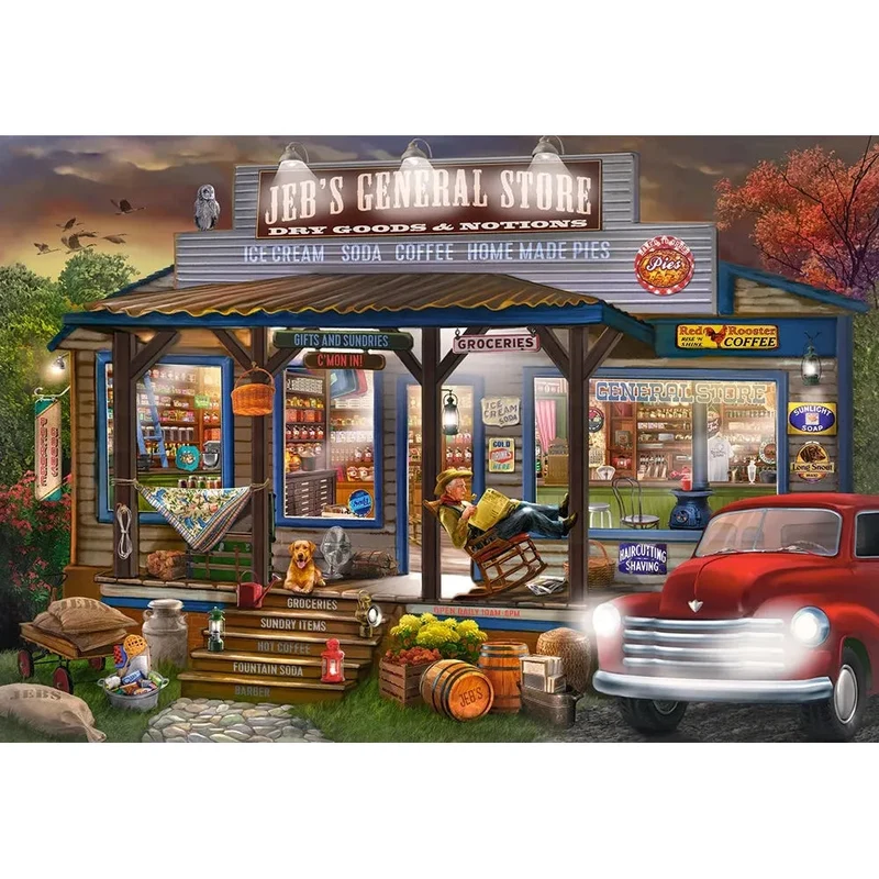 Castorland 1000-Pieces Jeb's General Store Puzzle