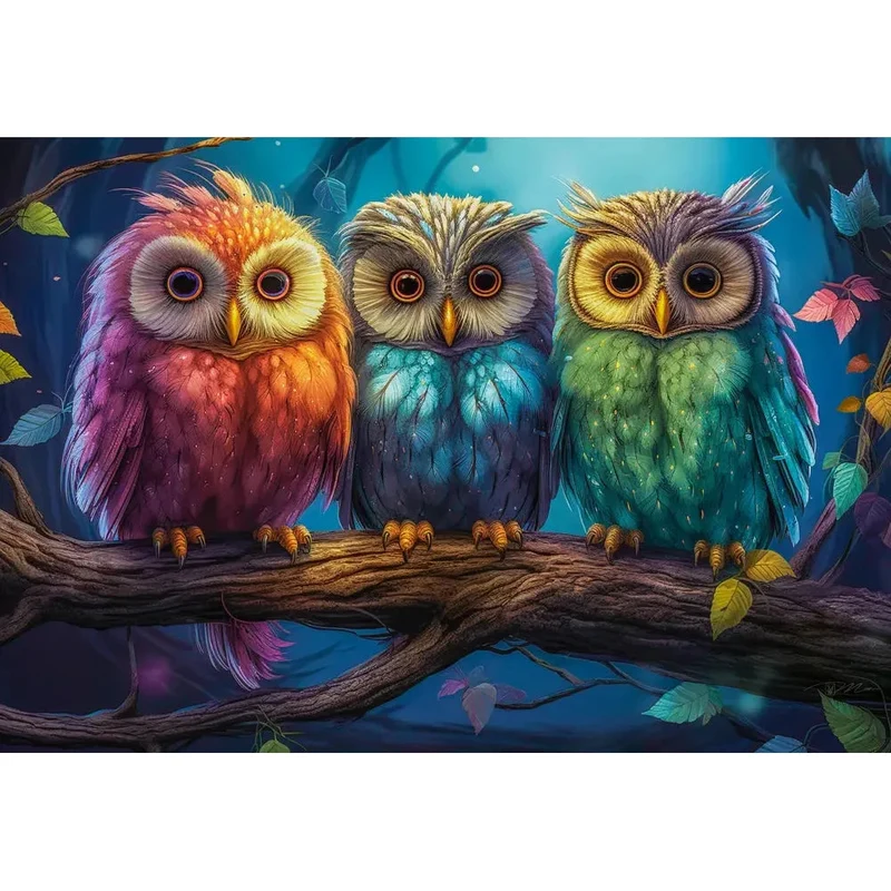 Castorland 1000-Pieces Three Little Owls Puzzle