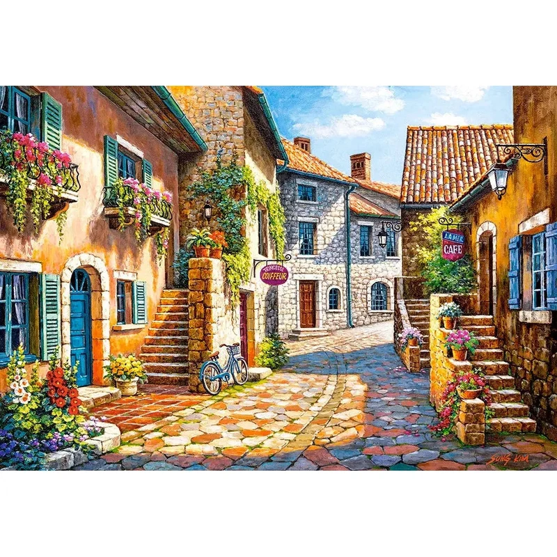 Castorland 1000-Pieces Rue De Village Puzzle