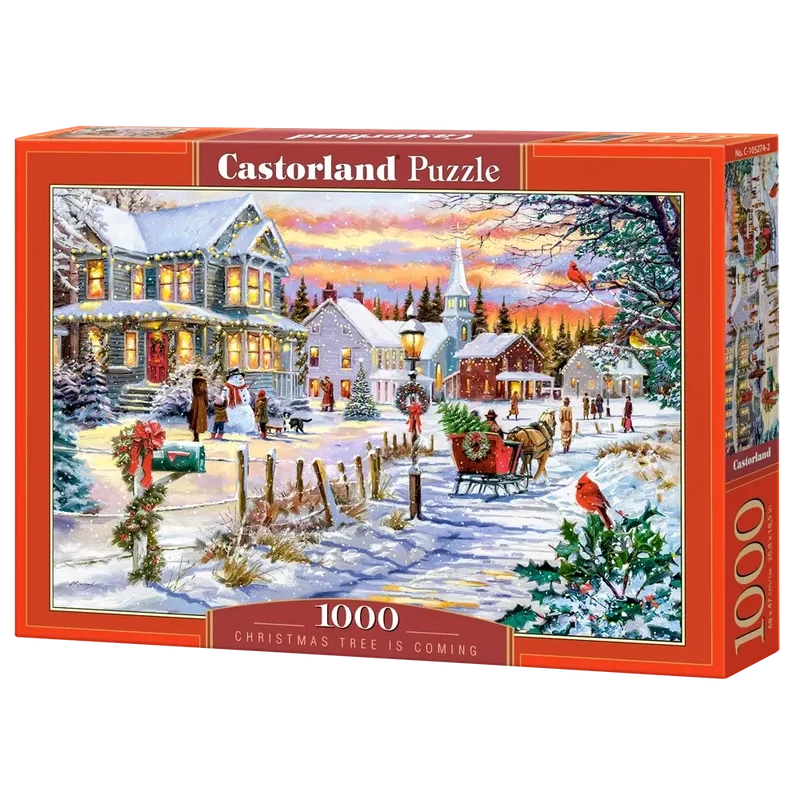 Castorland 1000-Pieces Christmas Tree Is Coming Puzzle