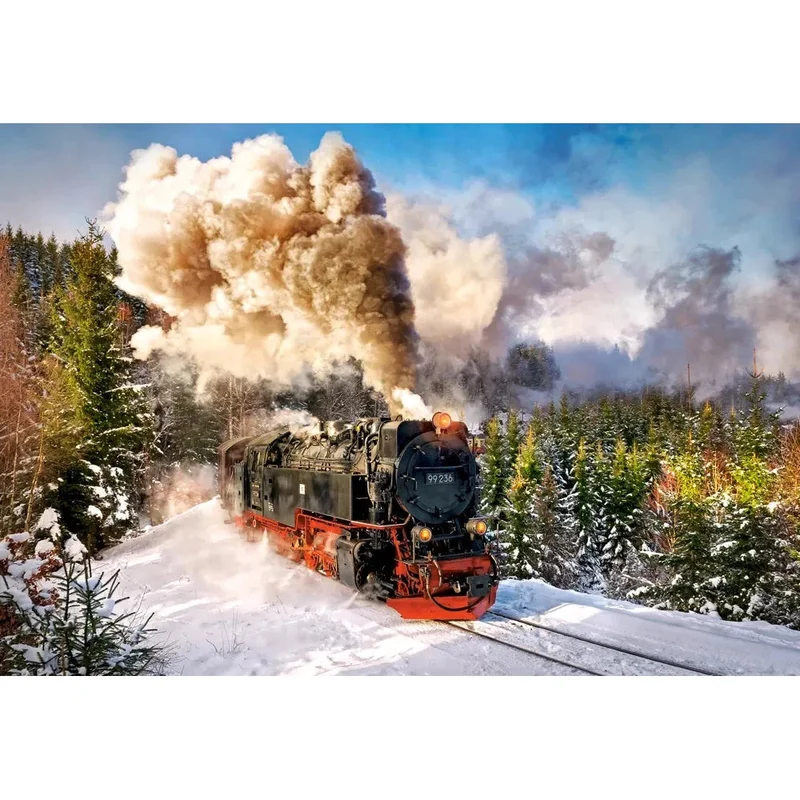Castorland 1000-Pieces Steam Train Puzzle