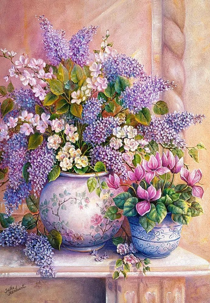 Castorland 1500-Pieces Lilac Flowers Puzzle