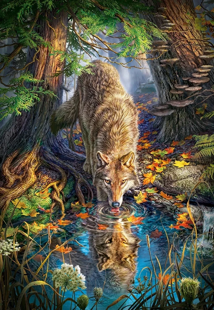 Castorland 1500-Pieces Wolf In The Wild Puzzle