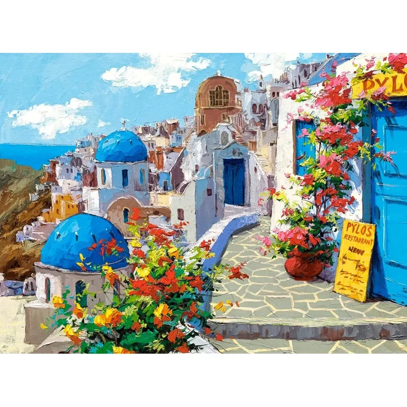 Castorland 2000-Pieces Spring In Santorini Puzzle