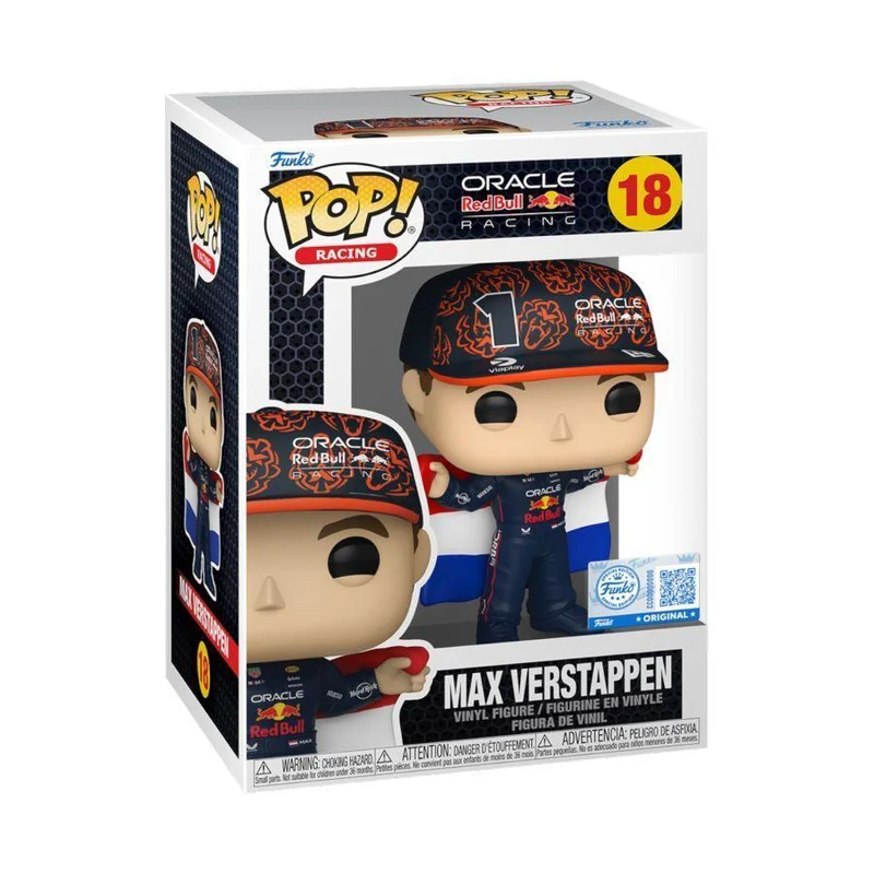 Formula 1: Red Bull – Max Verstappen with Flag Pop! Vinyl