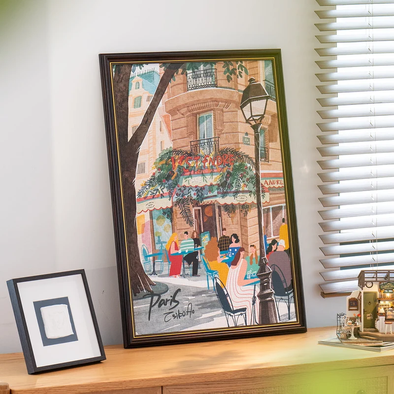 Robotime 1000-Pieces Leisure in Paris Puzzle