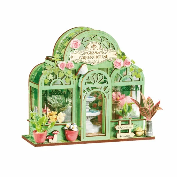Robotime DIY Mini Store Green Fountain Garden