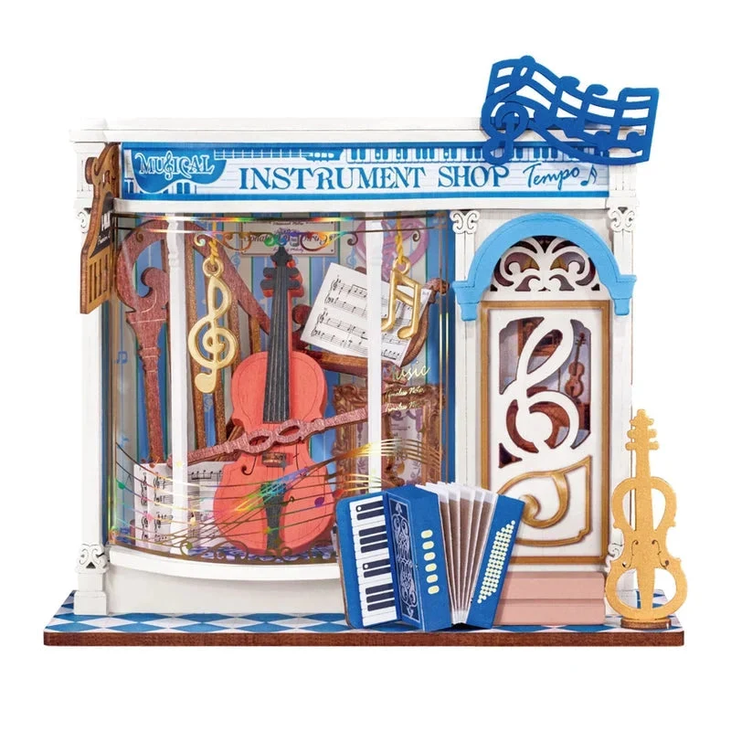 Robotime DIY Mini Store Melody Instrument Shop