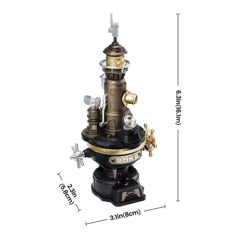 Robotime Industrial City Navi Lighthouse