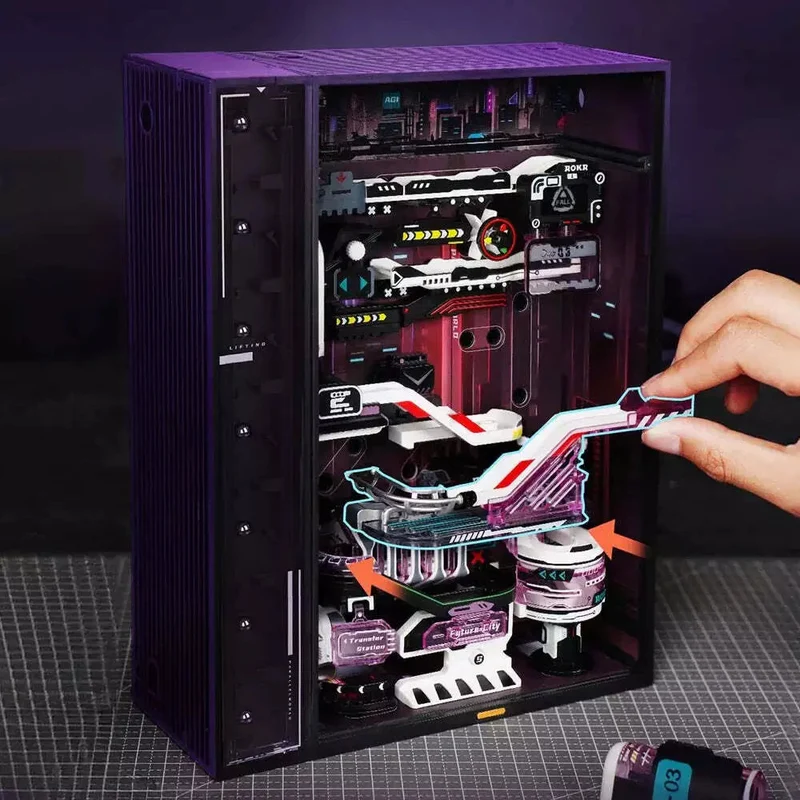 Robotime Marble Run The Future City with Elevator