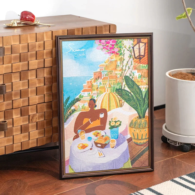 Robotime 1000-Pieces Amalfi Holiday Puzzle