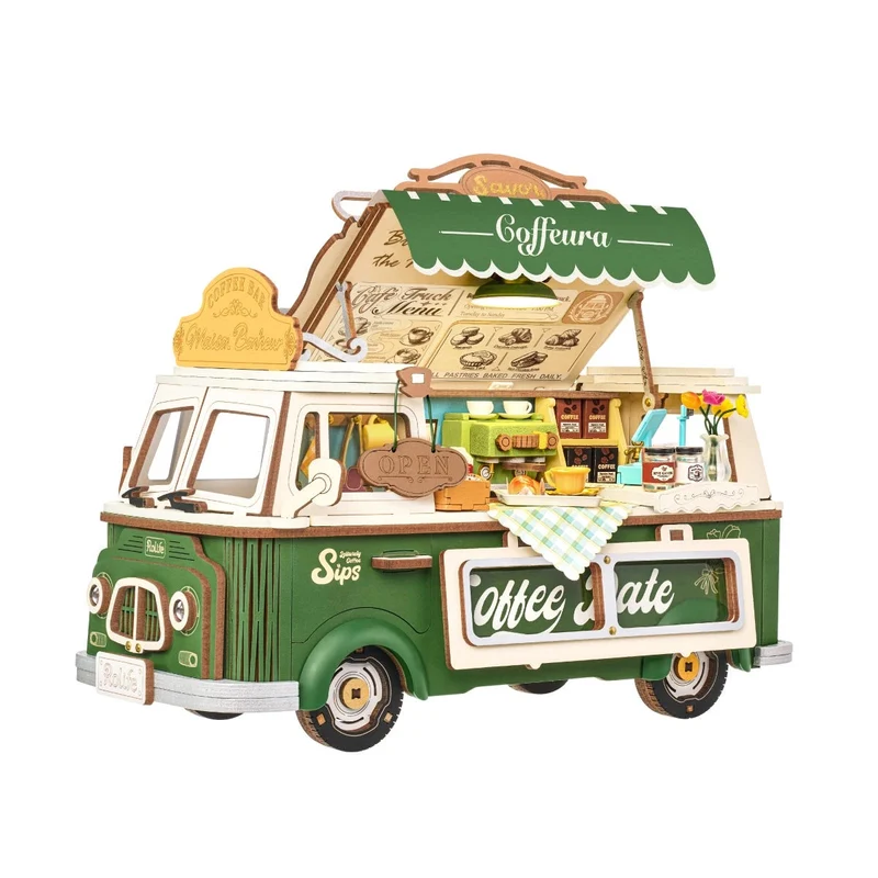 Robotime DIY Leo's Coffee Truck